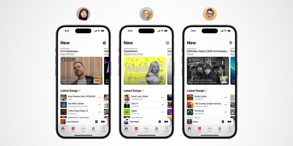 Apple Music mid-page