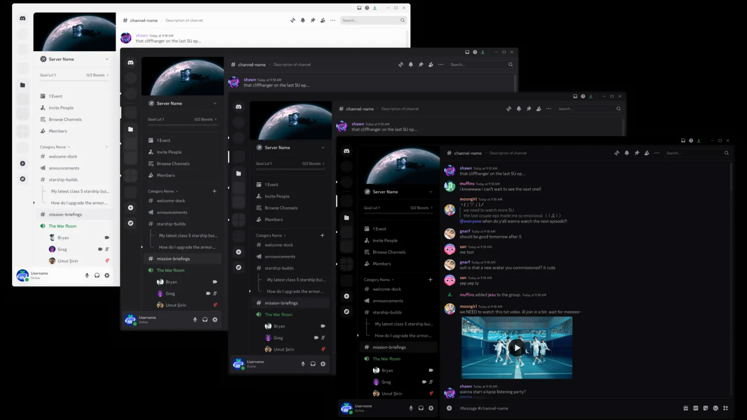 Discord lower page