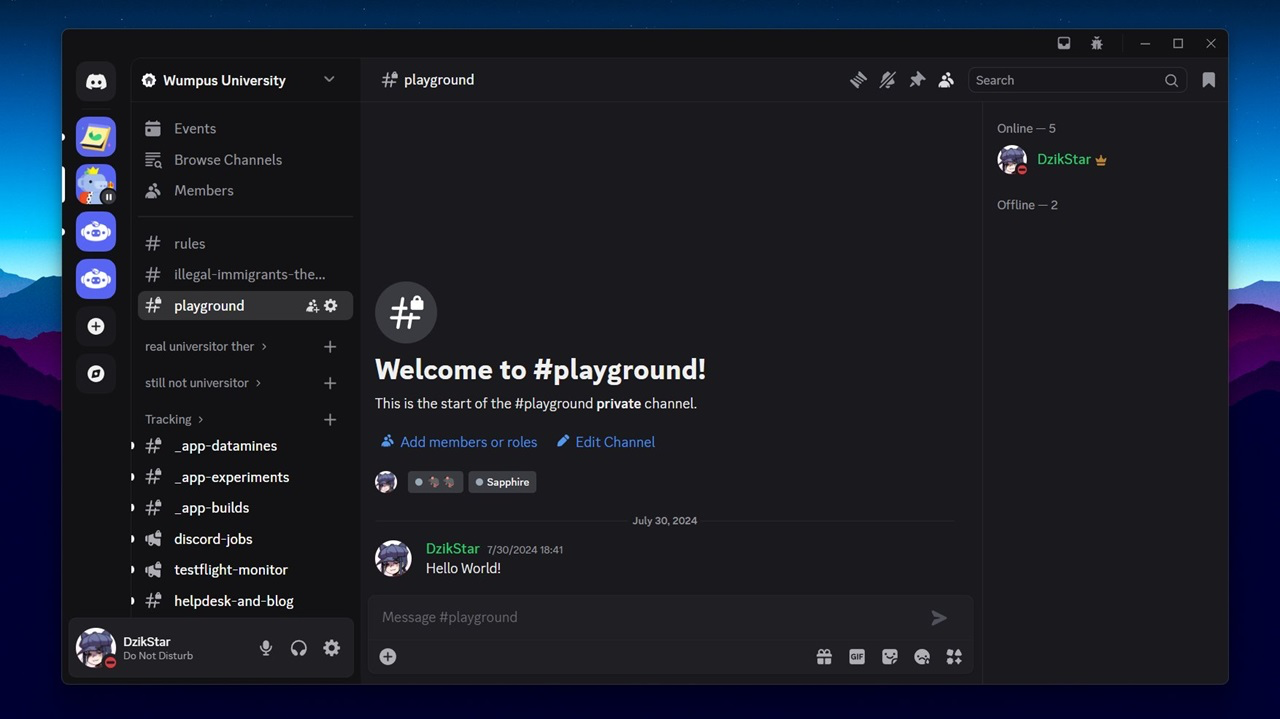 Discord mid-page