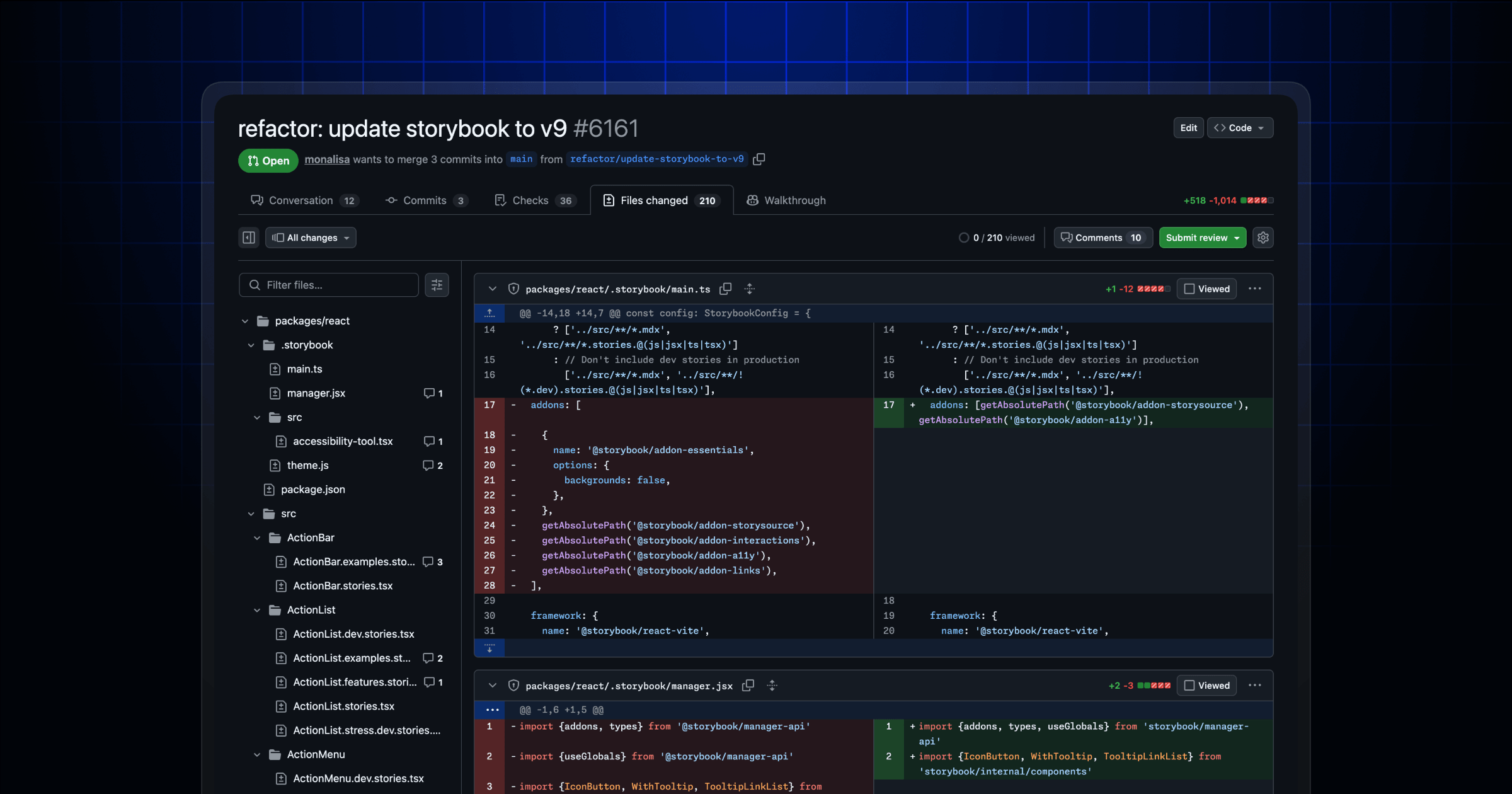 GitHub mid-page
