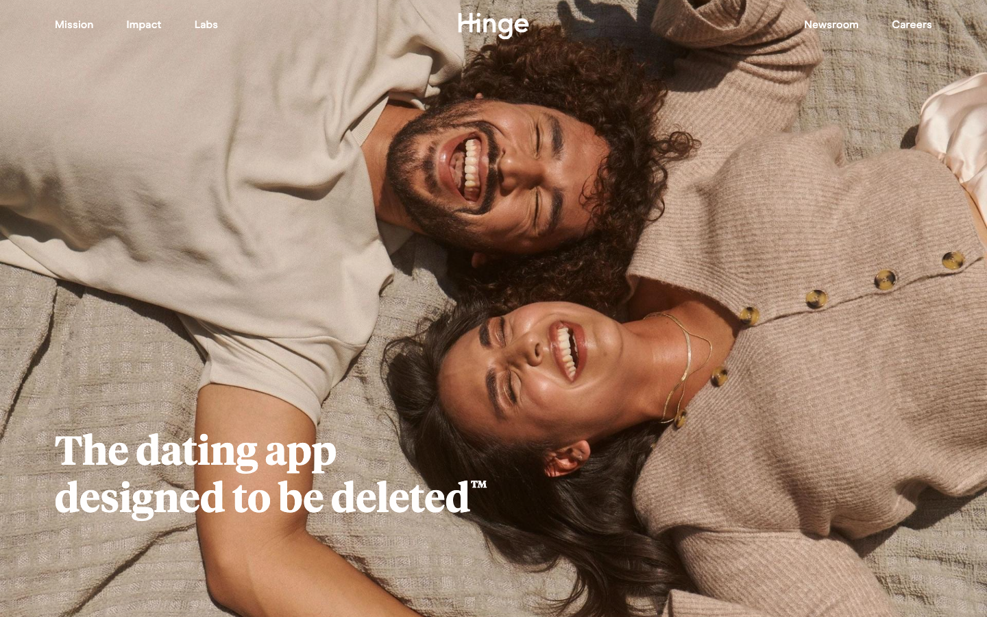 Hinge above the fold