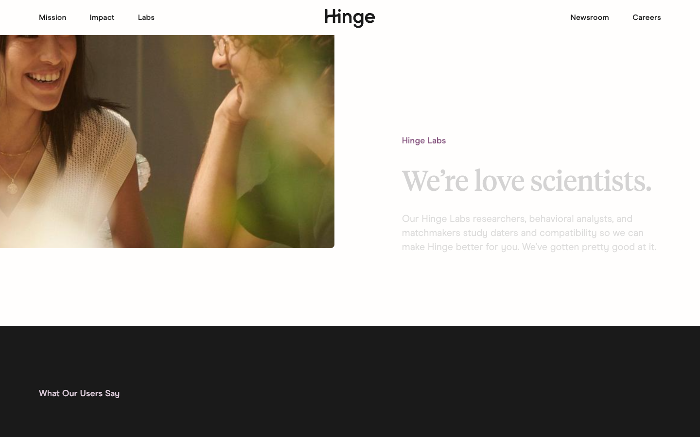 Hinge lower page
