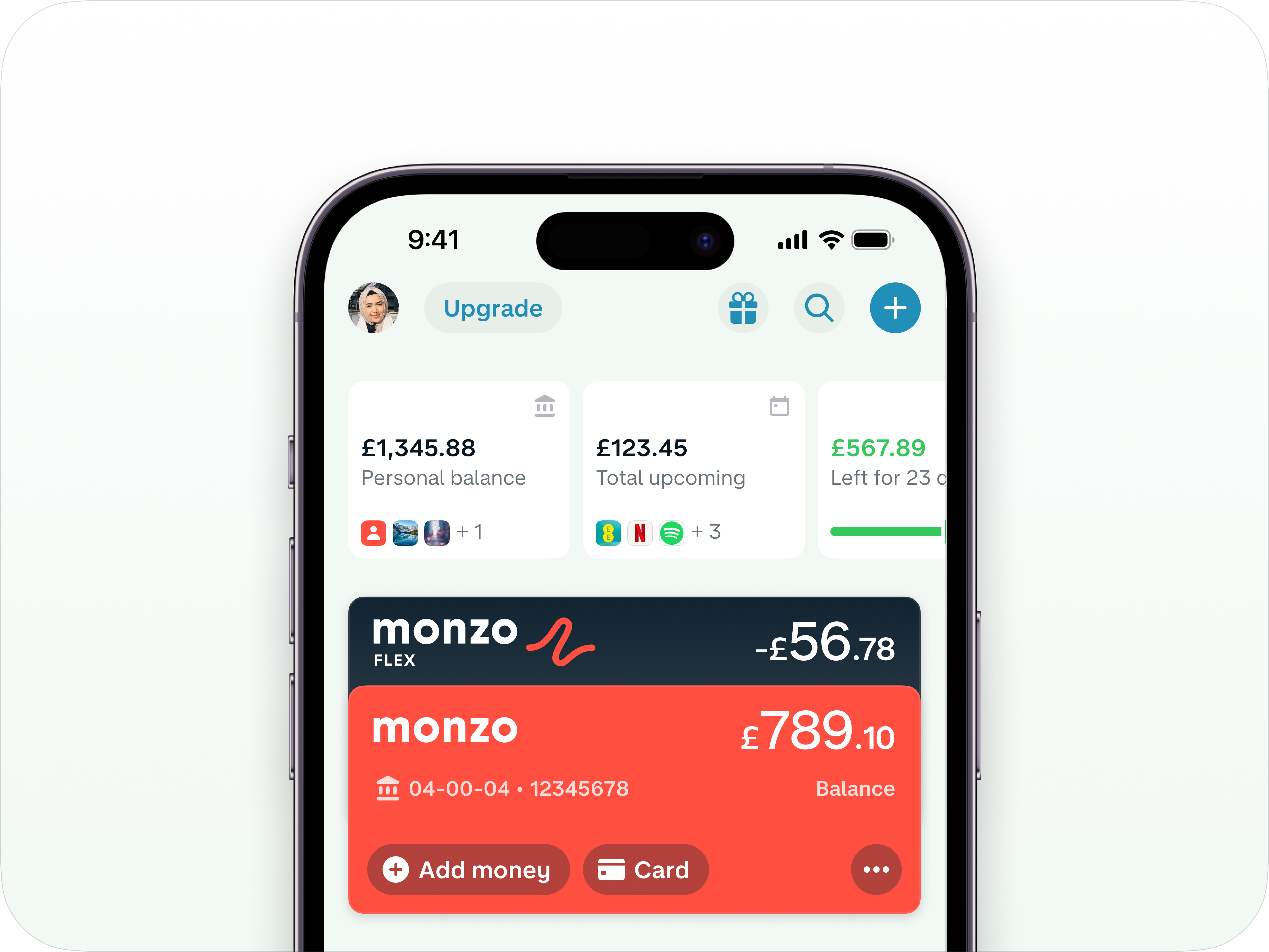 Monzo mid-page