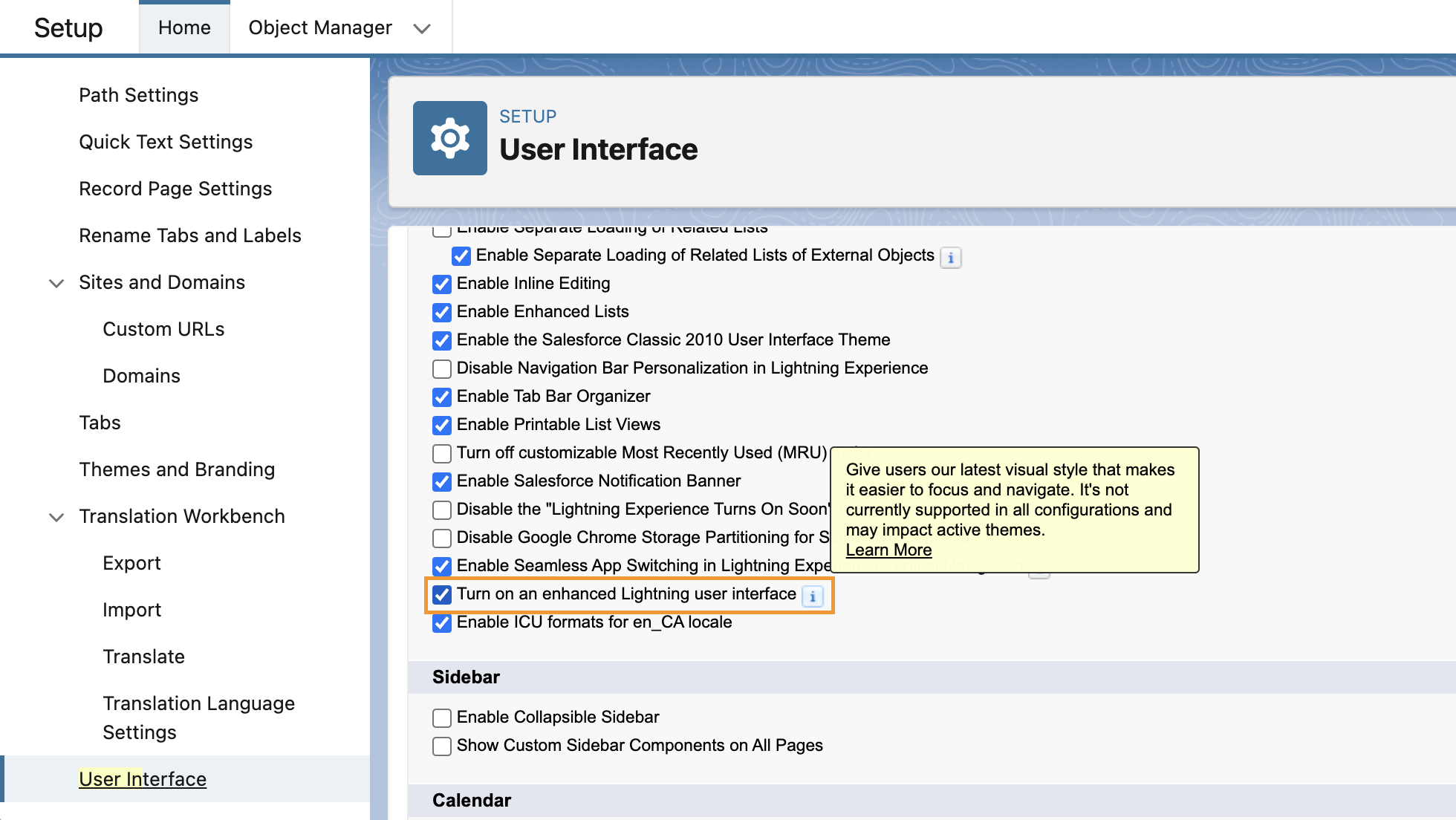 Salesforce above the fold