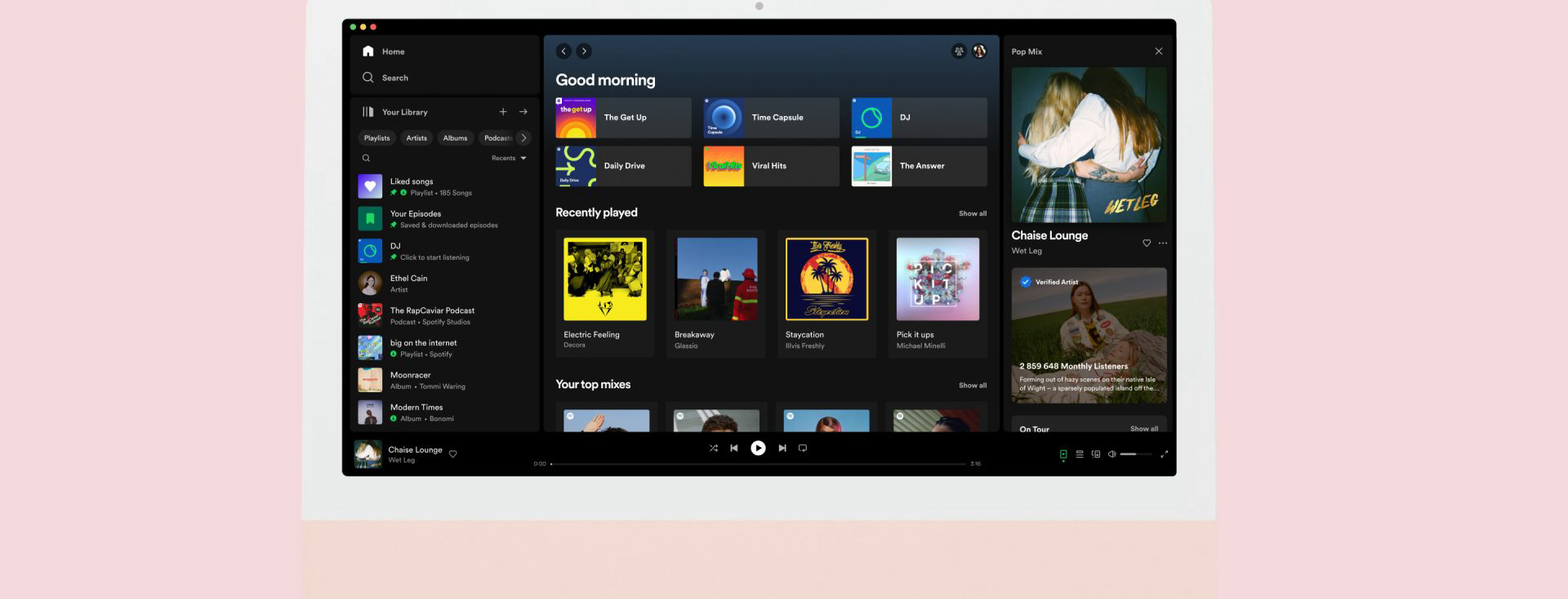 Spotify mid-page