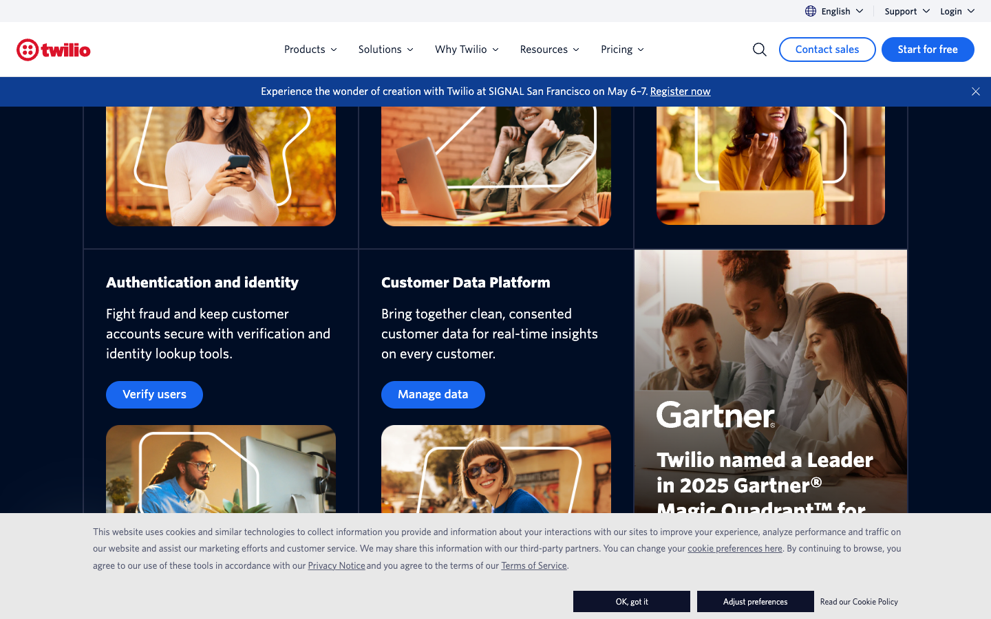 Twilio lower page